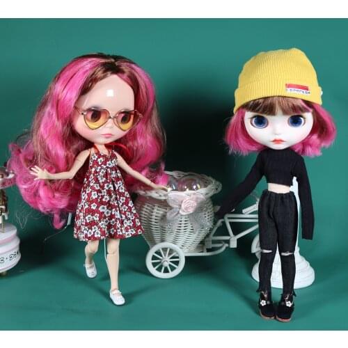 ICY DBS Blyth Doll 1/6 30cm bjd colorful hair nude joint body with big breast girl toy gift