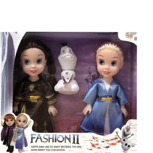 16cm Disney Frozen Doll Set Princess Aisha Anna Birthday Gift Action Figure Toy for Children Anime Figure Dolls Toys for Girls