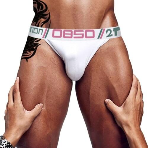 0850 Brand Men Underwear Cotton Briefs Mens Panties Gay Sexy Underpants Homme New High Fork Male Lingerie Comfortable BS3106