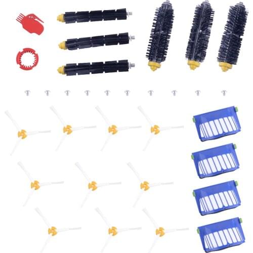 Filter Brush Kit Replacement Fit for iRobot Roomba 600 610 620 630 650 Series Vacuum Cleaner