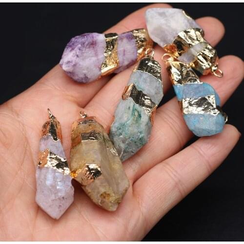 Natural Stone Pendant Irregular Add Color For Jewelry Making DIY Necklace Bracelet Earrings Accessory
