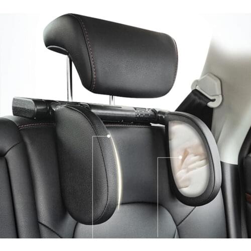 New car seat headrest car neck pillow sleep side head support high elastic nylon telescopic support side kids and adults