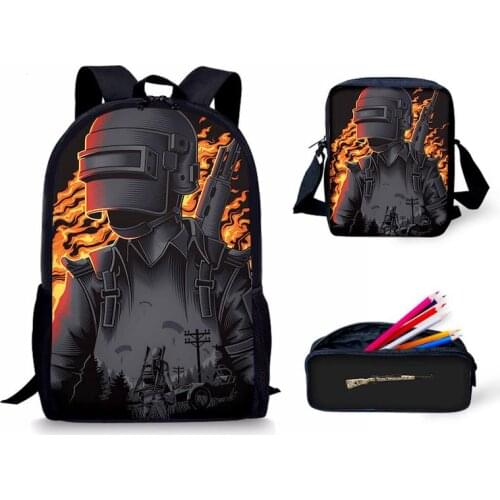 New Hot Game PUBG Printed Men Backpack Teenager Boys lunch box pencil case School Childrens Gifts Variety Wholesale 2021
