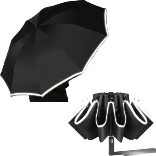 Fully Automatic Umbrella Men Business 10 Ribs Windproof Big Inverted Umbrella Rain Women Brand Guarda Chuva Folding Umbrellas