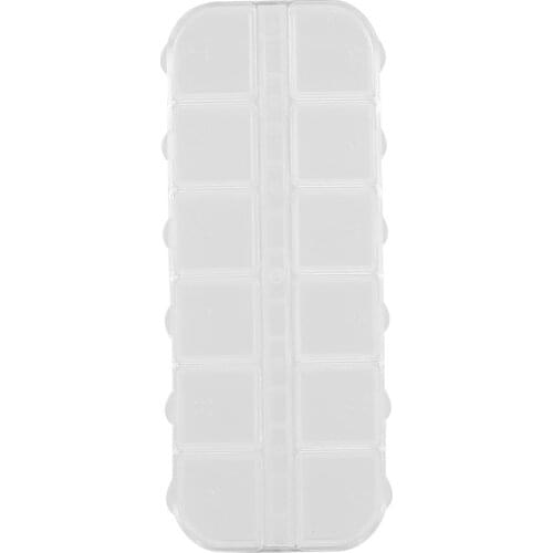 12/28 Grid Compartment Transparent Medicine Jewellery Packing Plastic Removable Nail Art Tool Storage Case