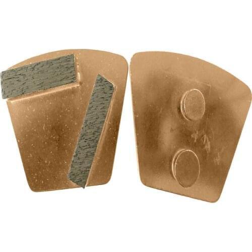 Redi Lock Teapezoid Diamond Concrete Grinding Shoes Diamond Concrete Grinding Heads with Two Segment 12PCS Free Shipping