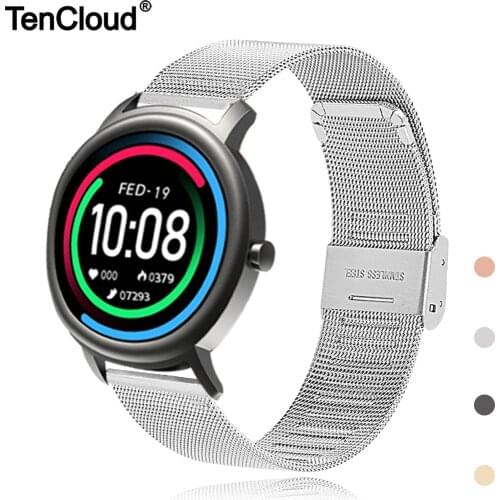 Wrist Strap For Xiaomi Mibro Air Watch Band For Mibro Color Bracelet Replacement Wristband Accessories Stainless Steel 20MM