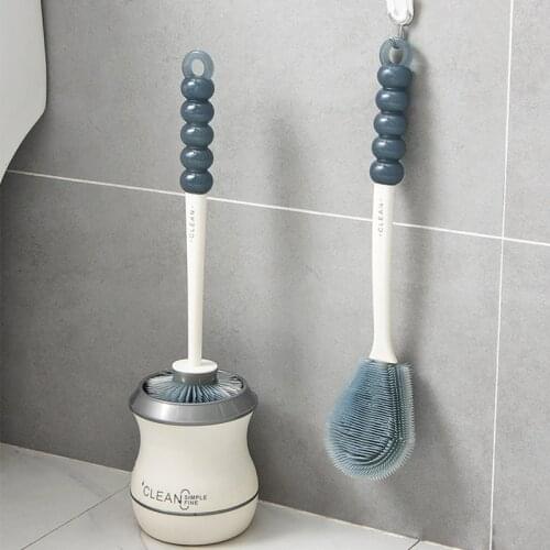 Toilet Brush with Holder Bathroom Cleaning Tool Modern WC Accessories Long Handle Brosse Toilette WC Gereedschap
