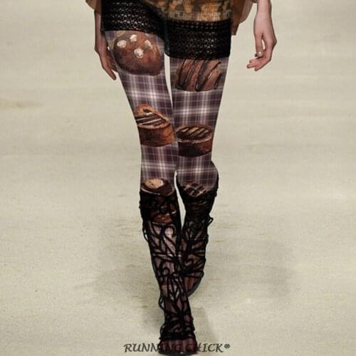 Chocolate Cloth Plaid Printing Pantyhose Autumn And Winter