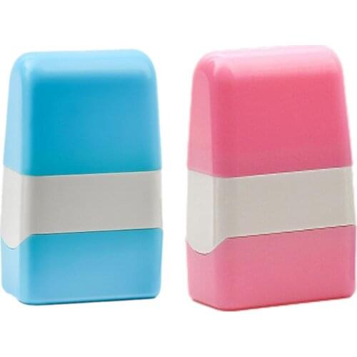 Security Stamp Roller Privacy Seal Roller Type Cover Eliminator Seal Portable Self-Inking Identity Theft Protection Roller Stamp
