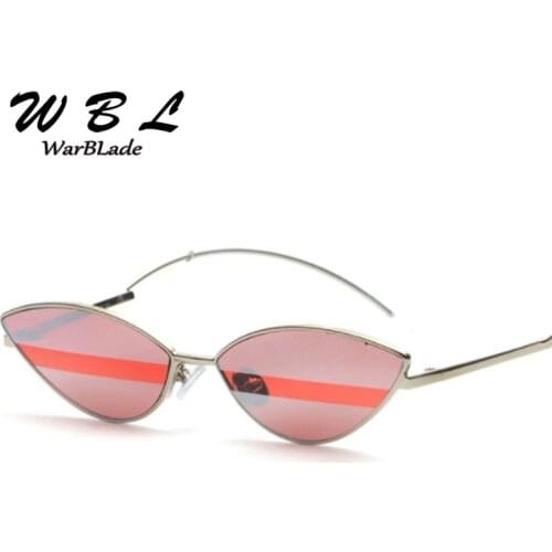 WarBLade Vintage Small Frame Sunglasses Women 2019 Fashion Sexy Cat Eye Sun Glasses For Female Brand Designer Metal Frame