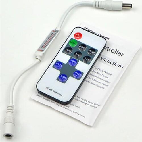 LED Strip Accessories RF Wireless Remote Controller Dimmer DC5V-24V Fit For Single Color LED Neon Light LED Strip 5050 2835