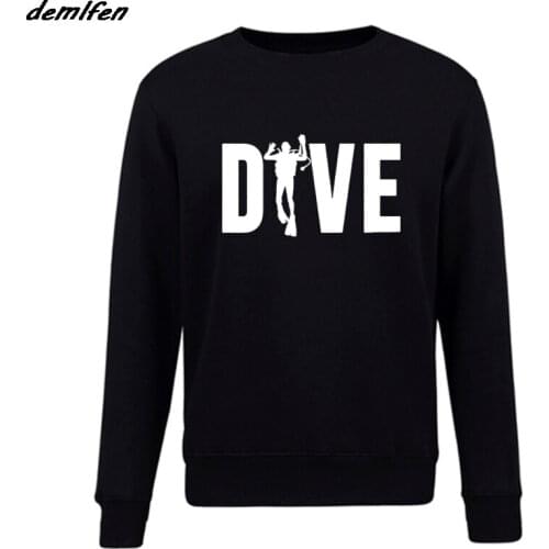 Fashion Men Sweatshirt Hip Hop Tops Coat Custom Any Logo Dive Man Text pullover Hoodie Funny Birthday Gift Harajuku Streetwear