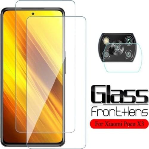 Screen Protector For Xiaomi Poco X3 NFC F2 Pro Tempered Glass Camera Lens Film Protective Glass on Xiaomi Poco X3 Glass