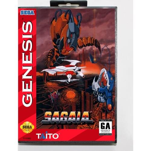 Sagaia 16bit MD Game Card For Sega Mega Drive/ Genesis with Retail Box