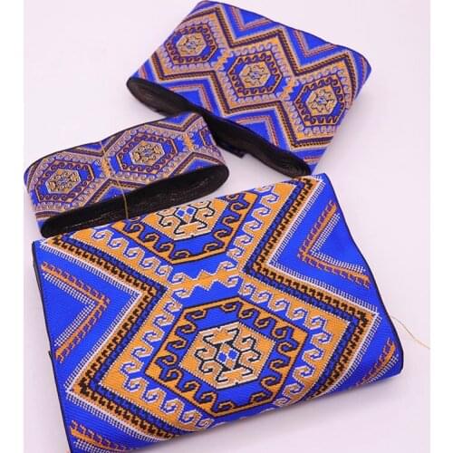 3yards floral hmong embroidery jacquard webbing lace trim dress collar ribbon tape ethnic tribal nepal thai india boho DIY deco
