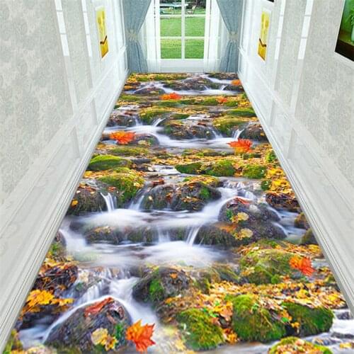 3D Landscape Corridor Carpet Soft Flannel Kitchen Bedroom Rugs Door Mat Modern Home Decor Area Rug Carpets for Living Room