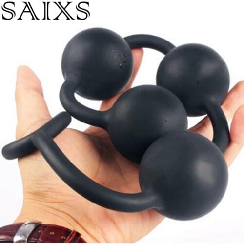 Big Anal Beads Anal Sex toys Silicone Anal plugs Beads Butt Plug Dilatador Anal Balls Expander Dildo Masturbator Drop Shipping