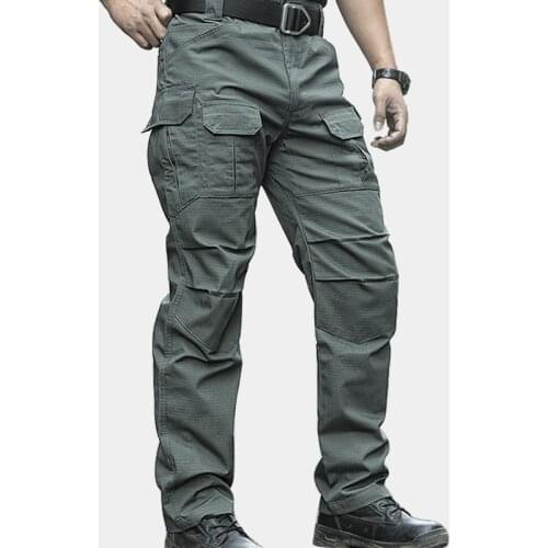 Mens Cargo Pants Army Military Style Tactical Pants Male Camo Jogger Plus Size Cotton Many Pocket Men Camouflage Black Trousers