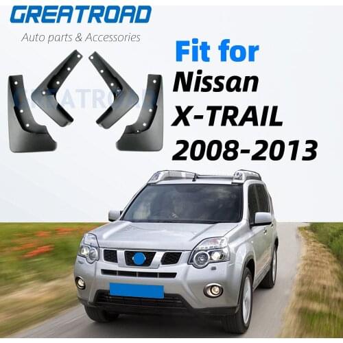 For Nissan X-Trail T31 2008-2013 Xtrail Splash Guards Mud Flap Mudguards Fender 2009 2010 2011 2012 Set Molded Car Mud Flaps
