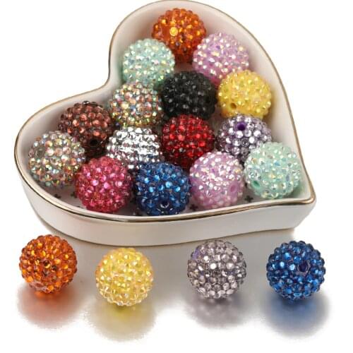 Cordial Design 20MM 100Pcs/Lot Resin Rhinestone Beads/Hand Made/Chunky Beads For Necklace Making/DIY Kids Beads/Acrylic Beads