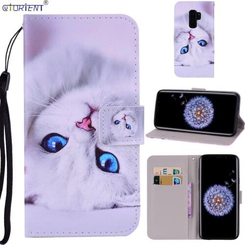 For Samsung Galaxy S9+ S9 Plus Cute Flip Wallet Case SM G965F G965F/DS Card Slot Phone Bag G965N G965U G965X G965W Leather Cover