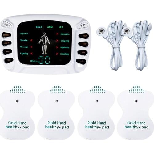 8 Modes Electronic Pulse Massager Ems Machine Massager Electric Nerve Muscle Stimulator Low Frequency Physiotherapy Device Hot