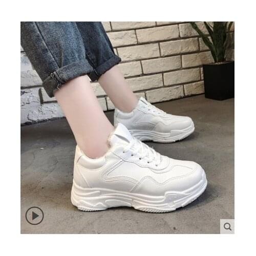 Warm Women Shoes New Chunky Sneakers For Women White Vulcanize Shoes Casual Fashion Dad Shoes Platform Sneakers Zapatos De Mujer
