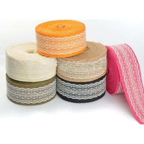 10m lace linen ribbon trim satin sewing bias for handicrafts ribbons DIY for wedding gift wrapping Sewing Decoration accessories