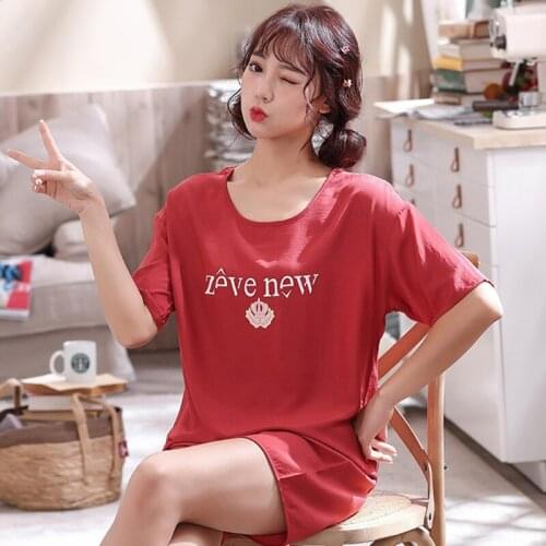 Summer Cotton Short-Sleeved Shorts Pajamas Female Cute Cartoon Loose Thin Section Suit Can Wear Outside Lounge Sleepwear