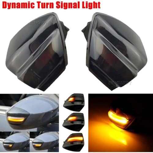 Flashing Side Wing Mirror Indicator Dynamic Blinker LED Turn Signal Light For For Ford S-Max 07-14 Kuga C394 08-12 C-Max 11-19