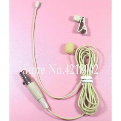 Skin Tie Clip Lapel Microphone for Shure PGX1,SC1,SLX1,U1,ULX1,UR1,UT1,PGX,SLX,UT,KCX,BLX,GLX Wireless Karaoke Mic System