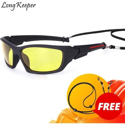 Long Keeper Night Vision Glasses For Men Polarized Driving Sunglasses Women Yellow Lens Sports Fishing Eyewaar Shades Oculos
