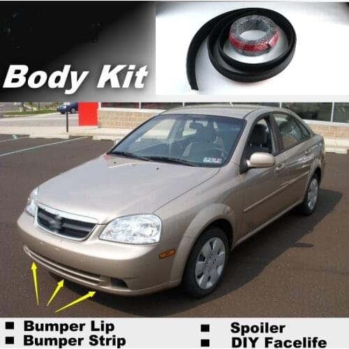 NOVOVISU For Suzuki Forenza J200 2002~2008 Bumper Lip Lips / Top Gear Shop Spoiler / TOPGEAR Recommend Body Kit + Strip