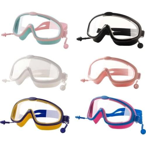 New Adjustable Childrens Swimming Goggles Anti-Fog Clear Vision Swim Glasses UV Protect Children Waterproof Silicone Mirrored