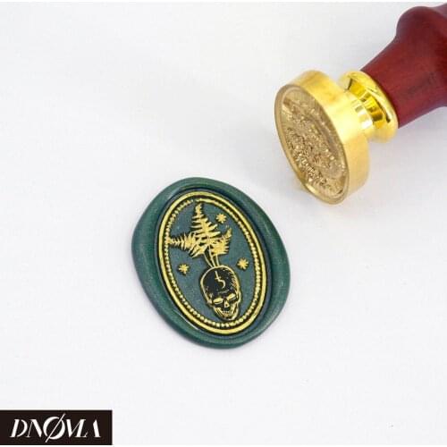 Oval Skull Stamp Wedding Wax Seal Stamp Sealing Wax Stamp