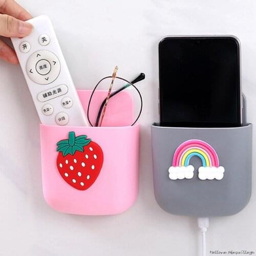 Plastic Cartoon Living Room Bedroom Wall Background Decorative Storage Remote Control Wall Hanging Storage Box