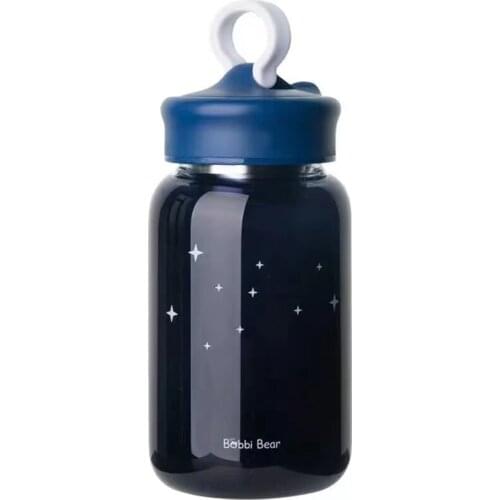 Portable Glass Water Bottle Mobile Phone Holder Water Cup Juicing Bottles Tea Cup Female Student Creative Handy Cup