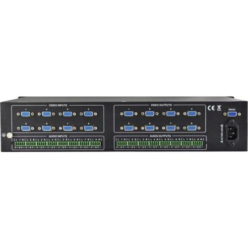 Professional 8X8 VGA SVGA Matrix Switch splitter Video&audio matrix 8 in 8 out with RS232&Remote control