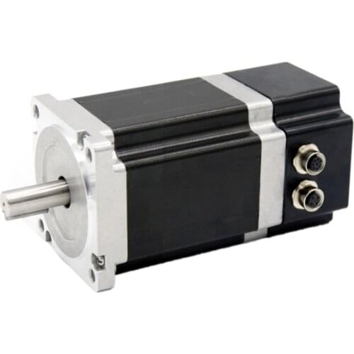 PUSIROBT IP64 NEMA34 CANopen/Modbus 5.9N.m DC12-48V 6A Integrated Closed Loop Stepper Motor with PMC007 Smart Controller Driver