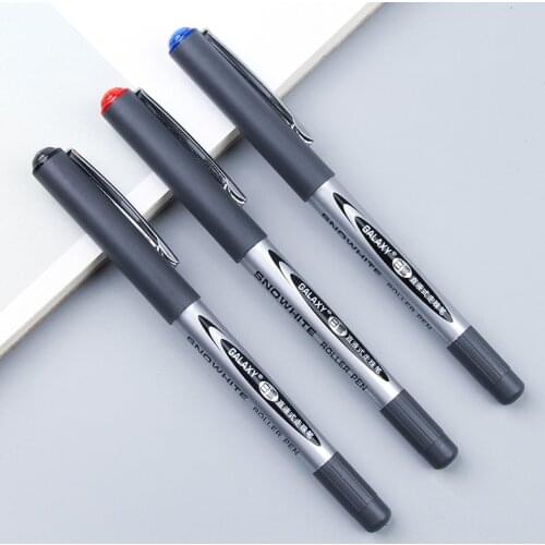 Snow straight liquid ball pen bullet point neutral pen black carbon office signature pen student supplies