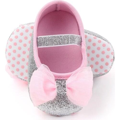 Ins Spring Autumn Baby Girl Anti-Slip Casual Walking Shoes Bowknot Sneakers Cotton Soft Soled First Walkers