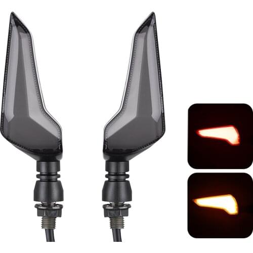 JAER High Quality Motorcycle Turn Signals 12V M10 LED Amber Blue Motorbike Indicator Blinker Light For KTM Honda Kawasaki
