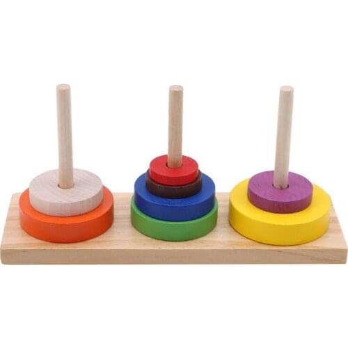 Funny Tower Educational Wooden Tower Classic Mathematical Puzzle Toy For Children Intelligence Kids Educational Learning Gift