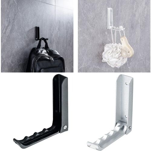 3pcs Aluminum Robe Hanger Hook Durable Wall-mounted Coat Hanger Bathroom Accessories