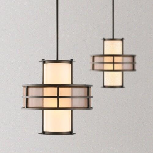 Antique small chandelier tea house restaurant bedside Japanese modern single head lantern corridor aisle lamp LB01064