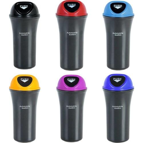 Car Mounted Mini Car Trash Can Peel Bucket MultiFunction Compartment Car Accessories Auto Organizer Car Trash Can