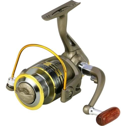 Free Shipping YUMOSHI GS1000-7000 5.2:1 Ratio 12BB Metal Pre-Loading Spinning Reel Fish Tackle Pesca Carrete Spinning Reel Coil