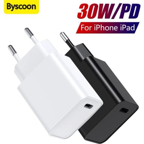 PD 30W Fast Charging Type-C Power Adapter For iPhone12 11 Mini iPad Pro/Samsung/xiaomi/Huawei Usb c Wall Charger Quick Charge