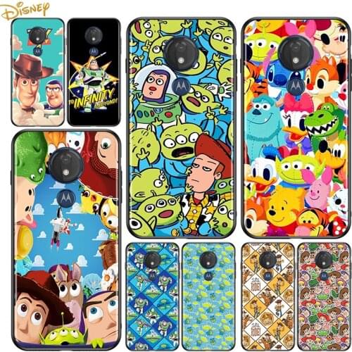 Toy Story Cartoon for Motorola G9 G8 G E7 E6 One Play Marco Hyper Fusion Stylus Power Edge Plus Black Phone Case